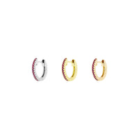 Faceted Gemstone Huggie — Modern Mood