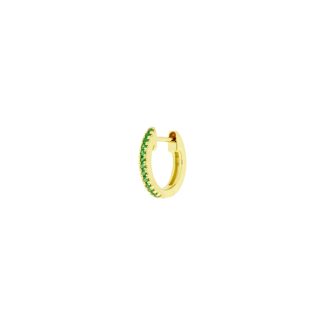 Faceted Gemstone Huggie — Modern Mood