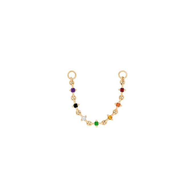 Fireworks Chain with Rainbow Gems — Buddha