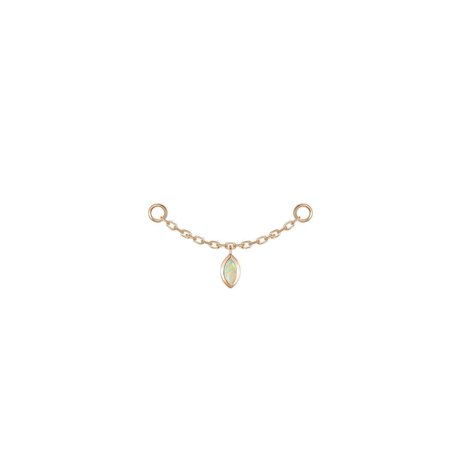 Marquise Bezel Gemstone Chain