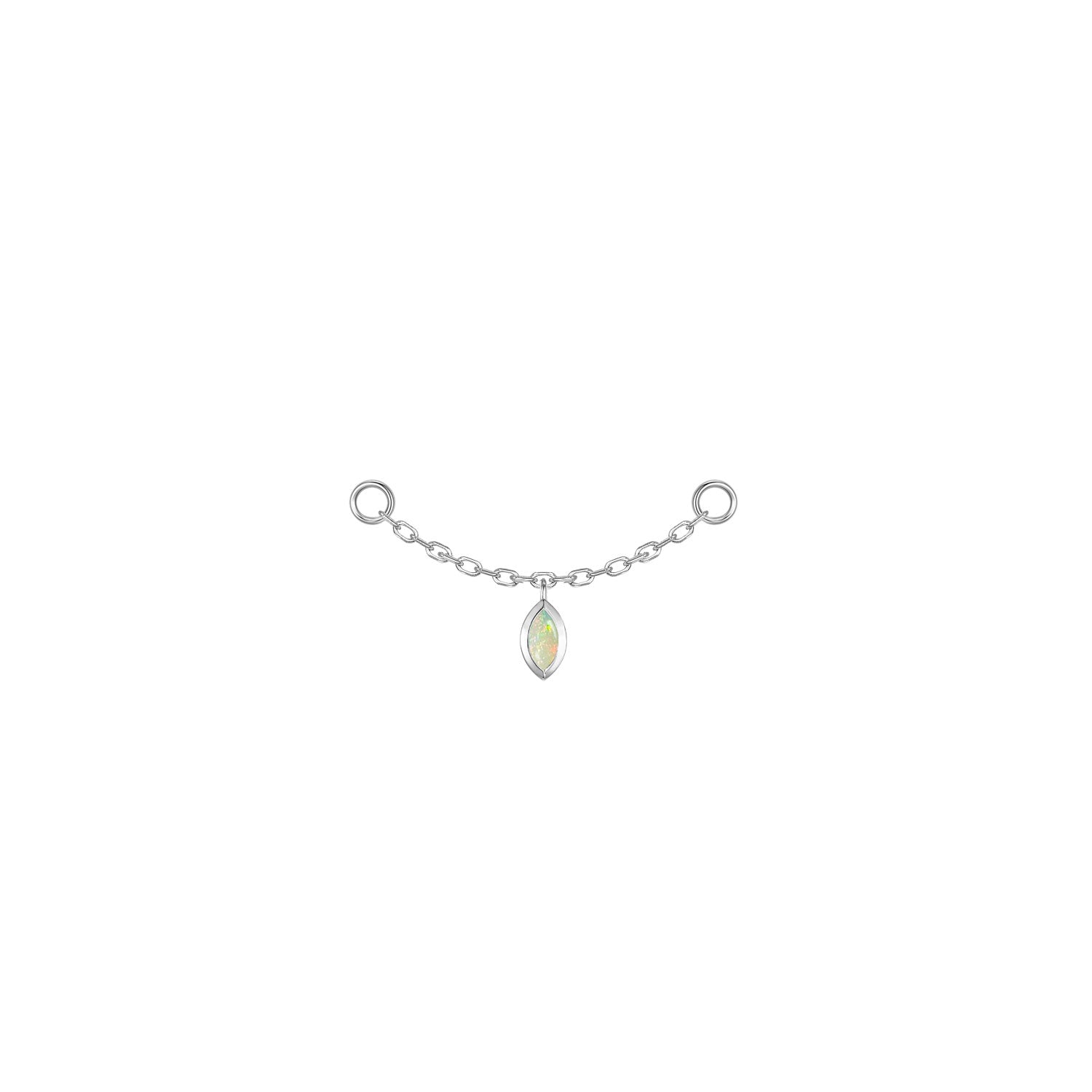 Marquise Bezel Gemstone Chain