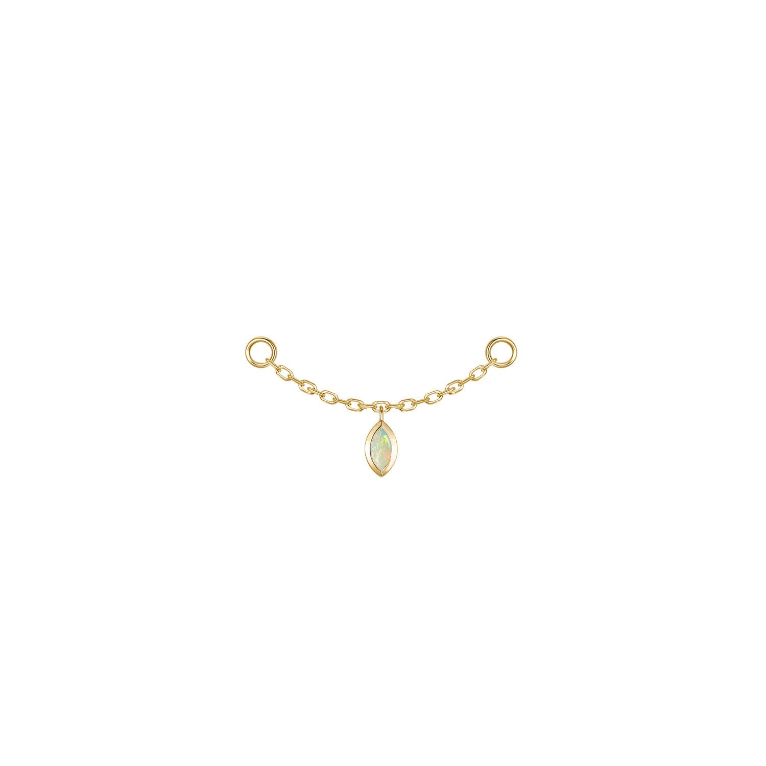 Marquise Bezel Gemstone Chain