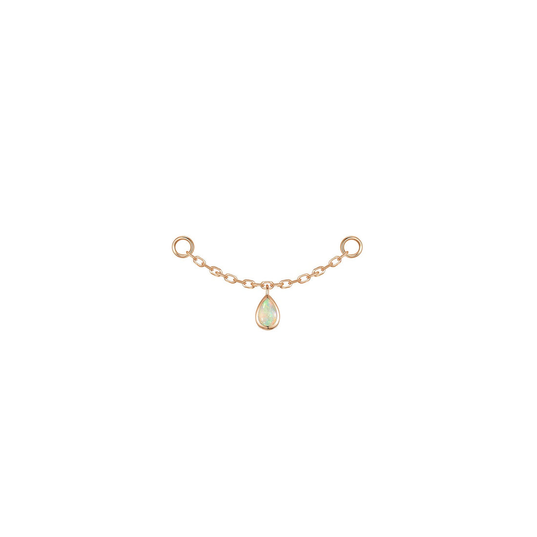 Pear Bezel Gemstone Chain