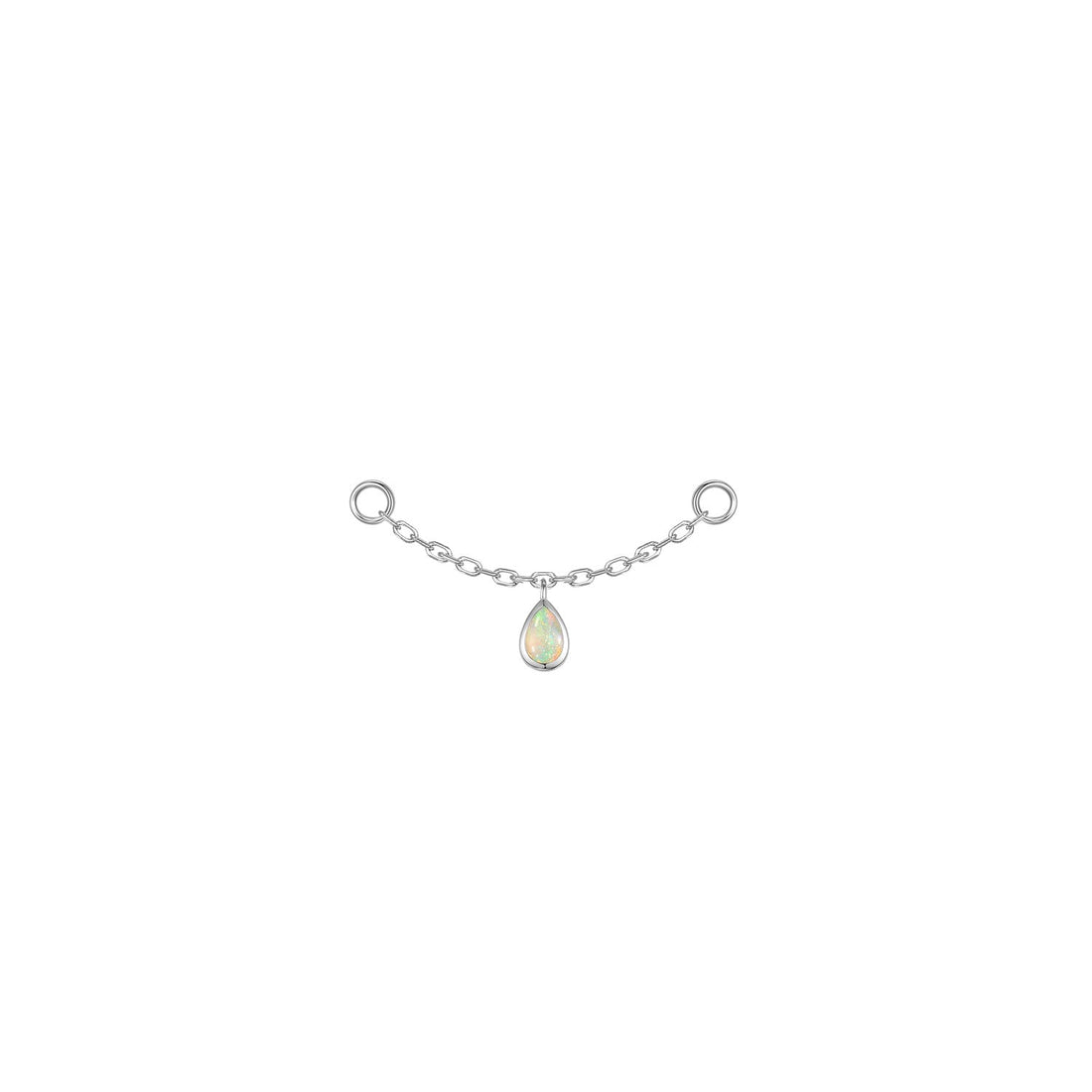 Pear Bezel Gemstone Chain