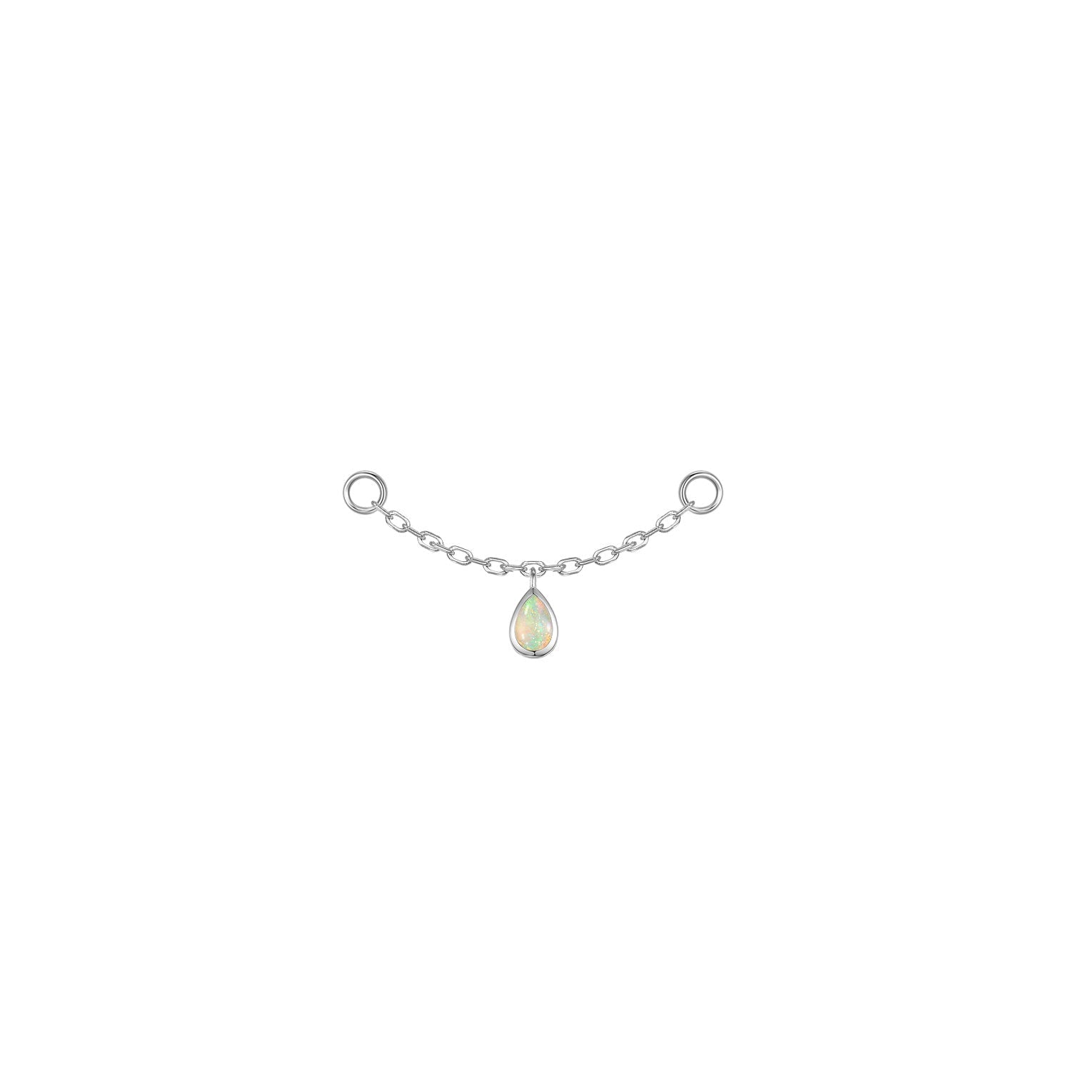 Pear Bezel Gemstone Chain