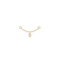 Pear Bezel Gemstone Chain