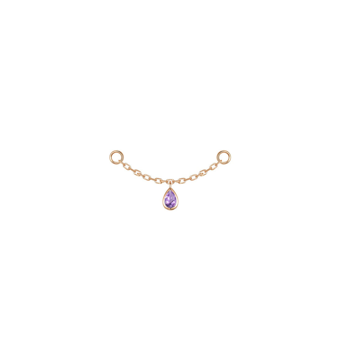 Pear Bezel Gemstone Chain