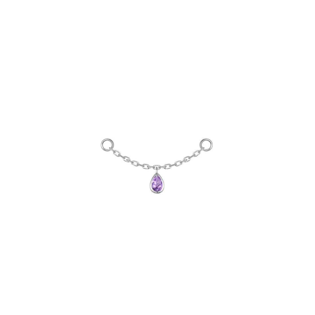 Pear Bezel Gemstone Chain