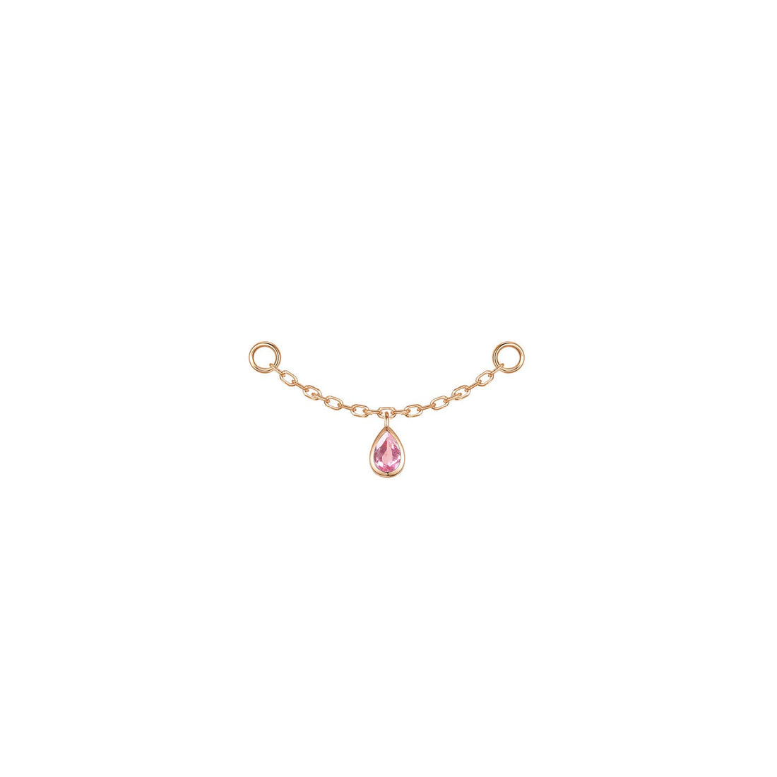 Pear Bezel Gemstone Chain
