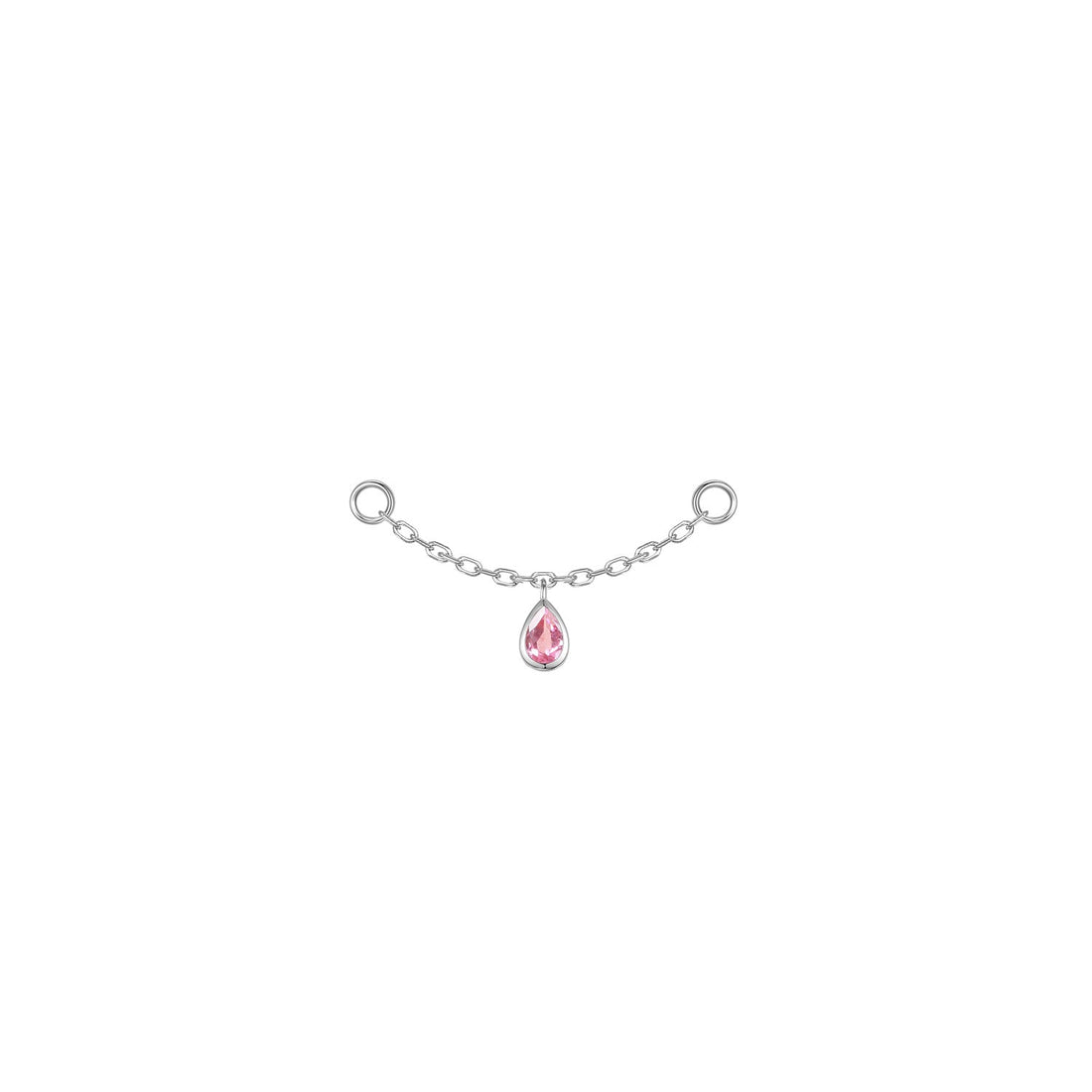 Pear Bezel Gemstone Chain