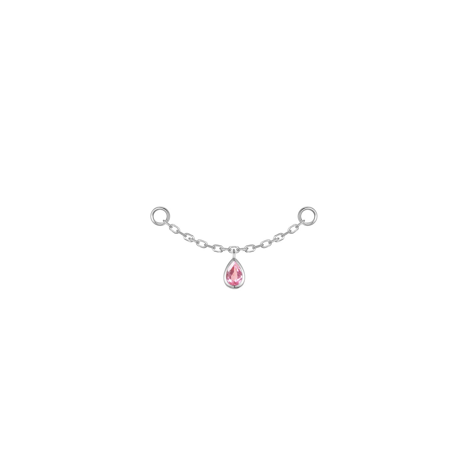 Pear Bezel Gemstone Chain