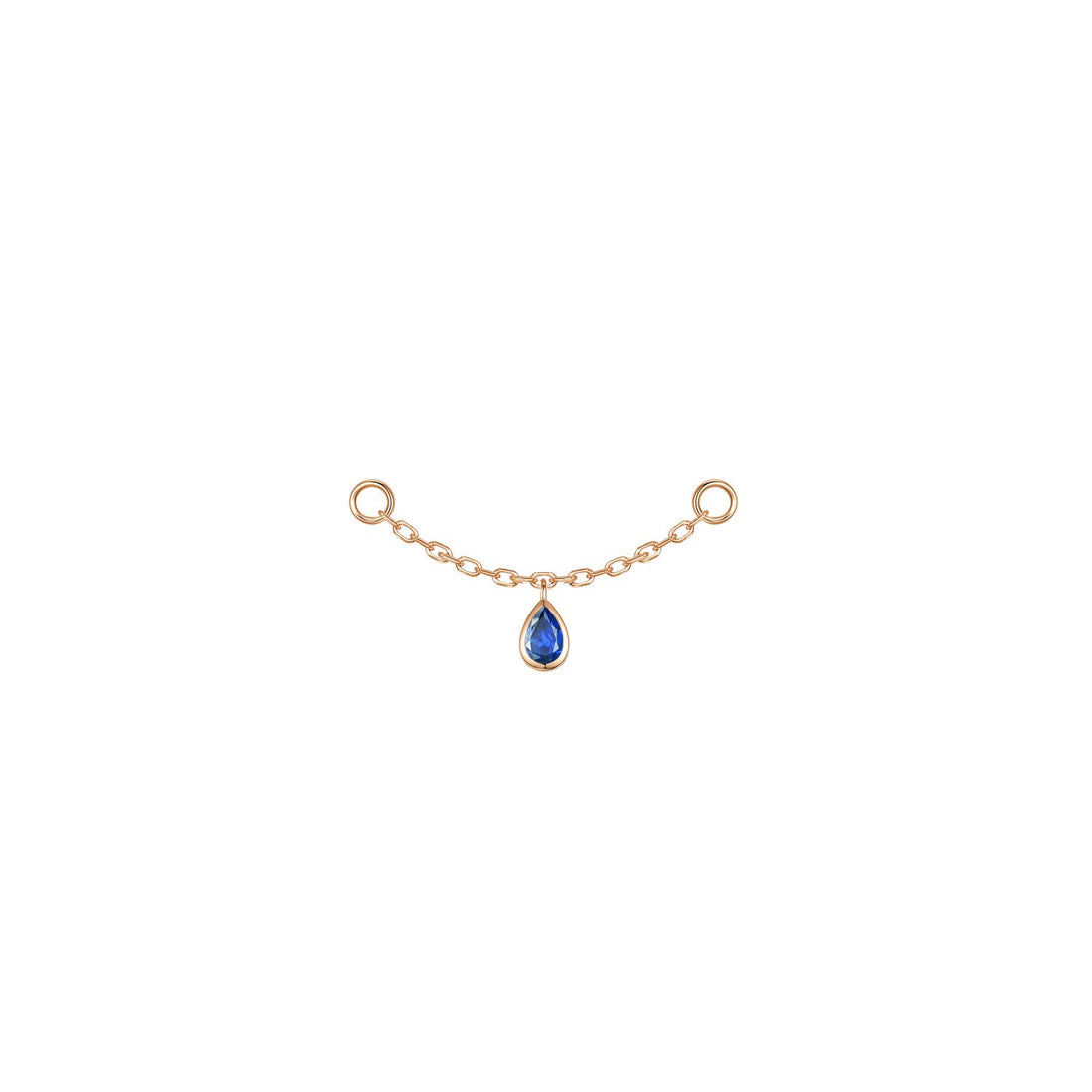 Pear Bezel Gemstone Chain