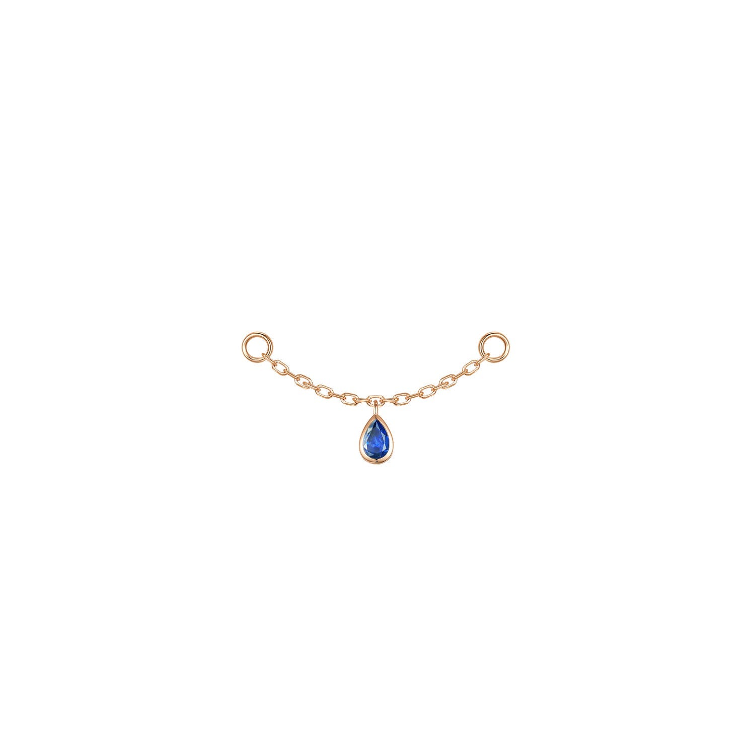 Pear Bezel Gemstone Chain