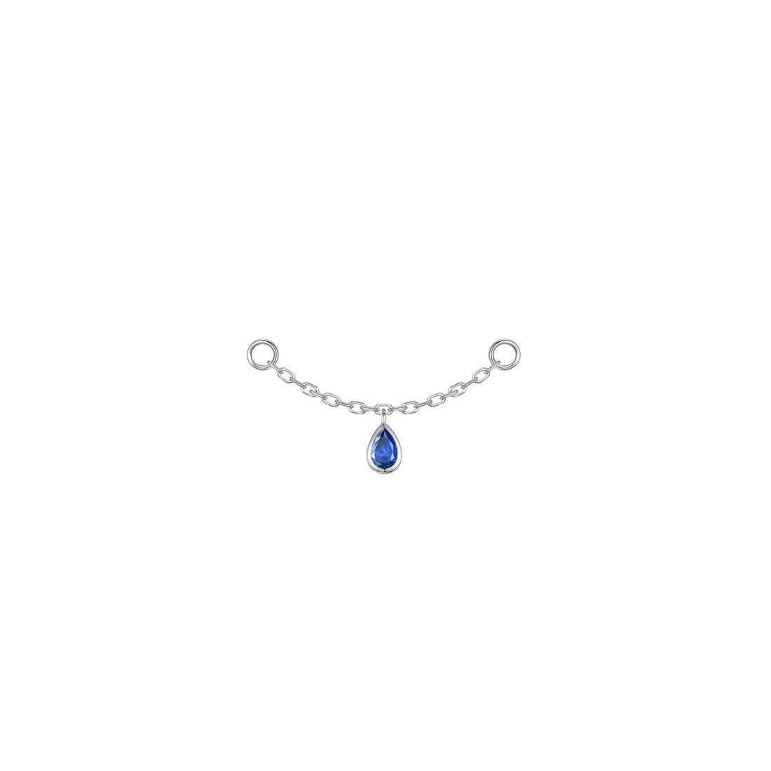 Pear Bezel Gemstone Chain