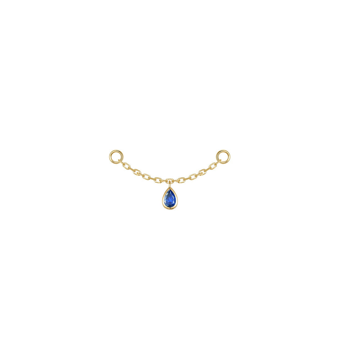 Pear Bezel Gemstone Chain