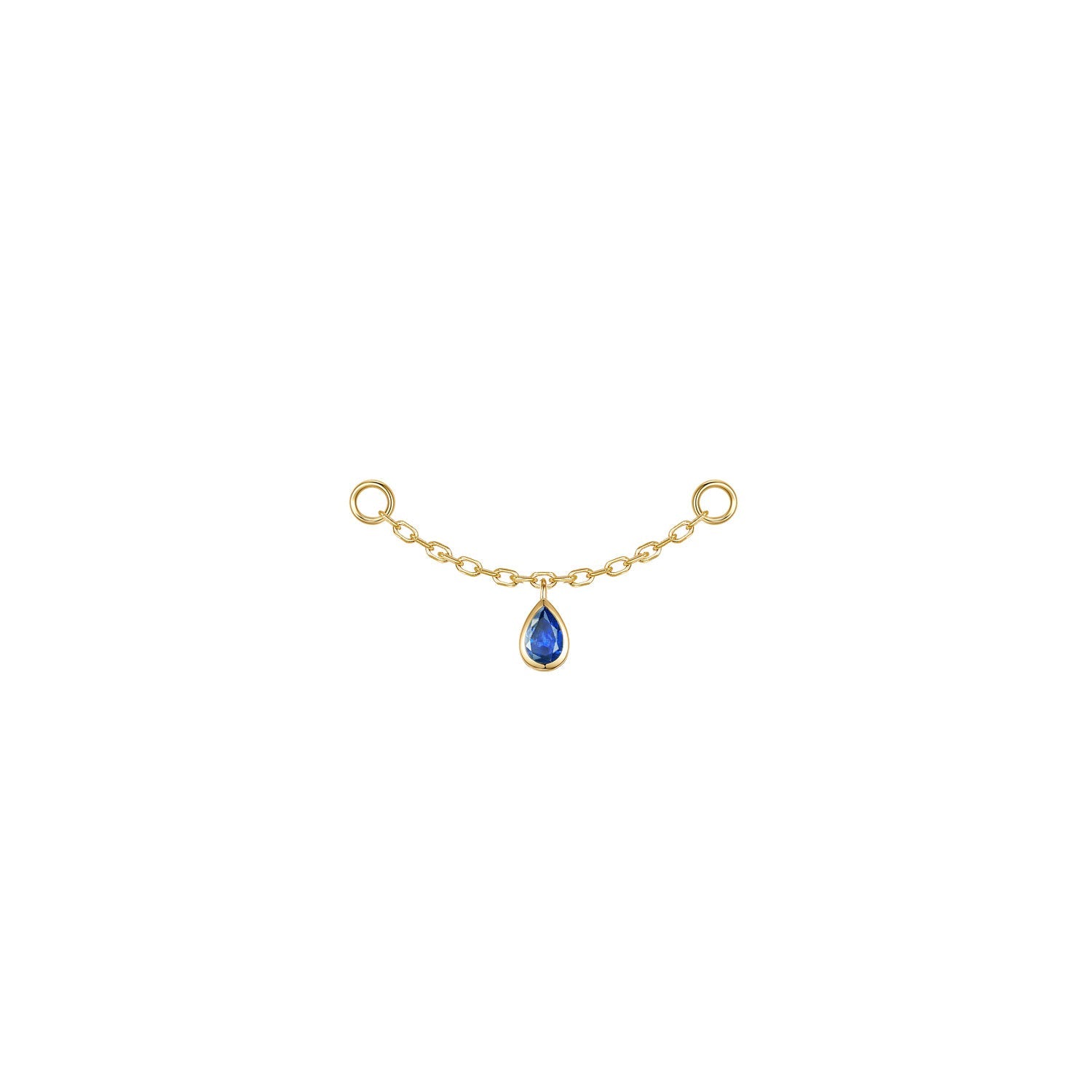 Pear Bezel Gemstone Chain