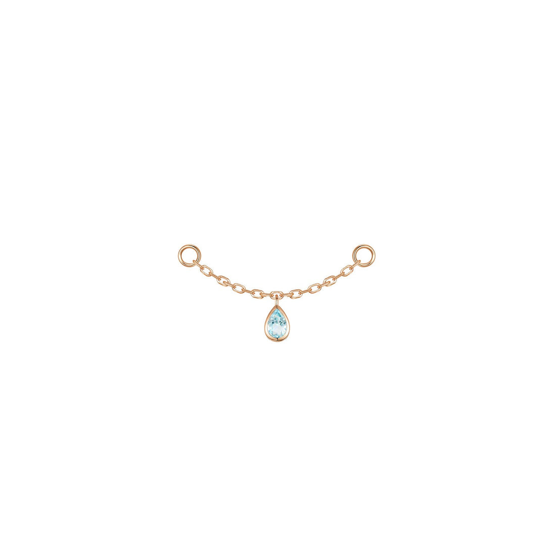 Pear Bezel Gemstone Chain