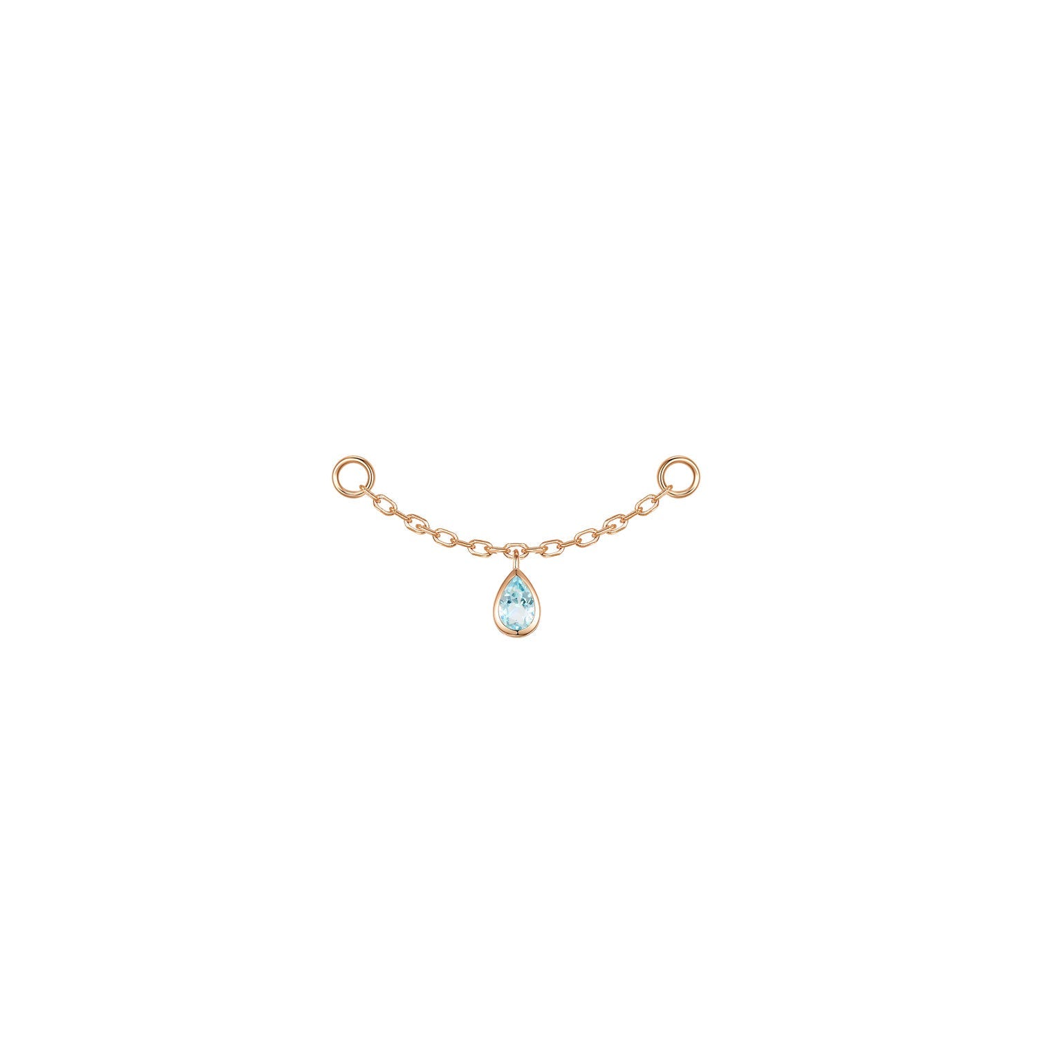 Pear Bezel Gemstone Chain