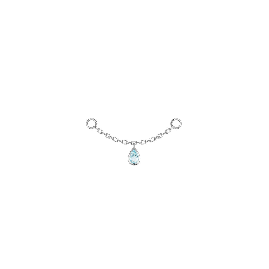 Pear Bezel Gemstone Chain