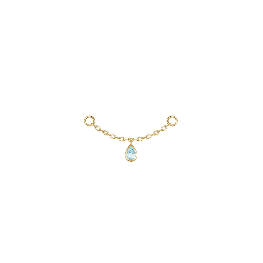 Pear Bezel Gemstone Chain