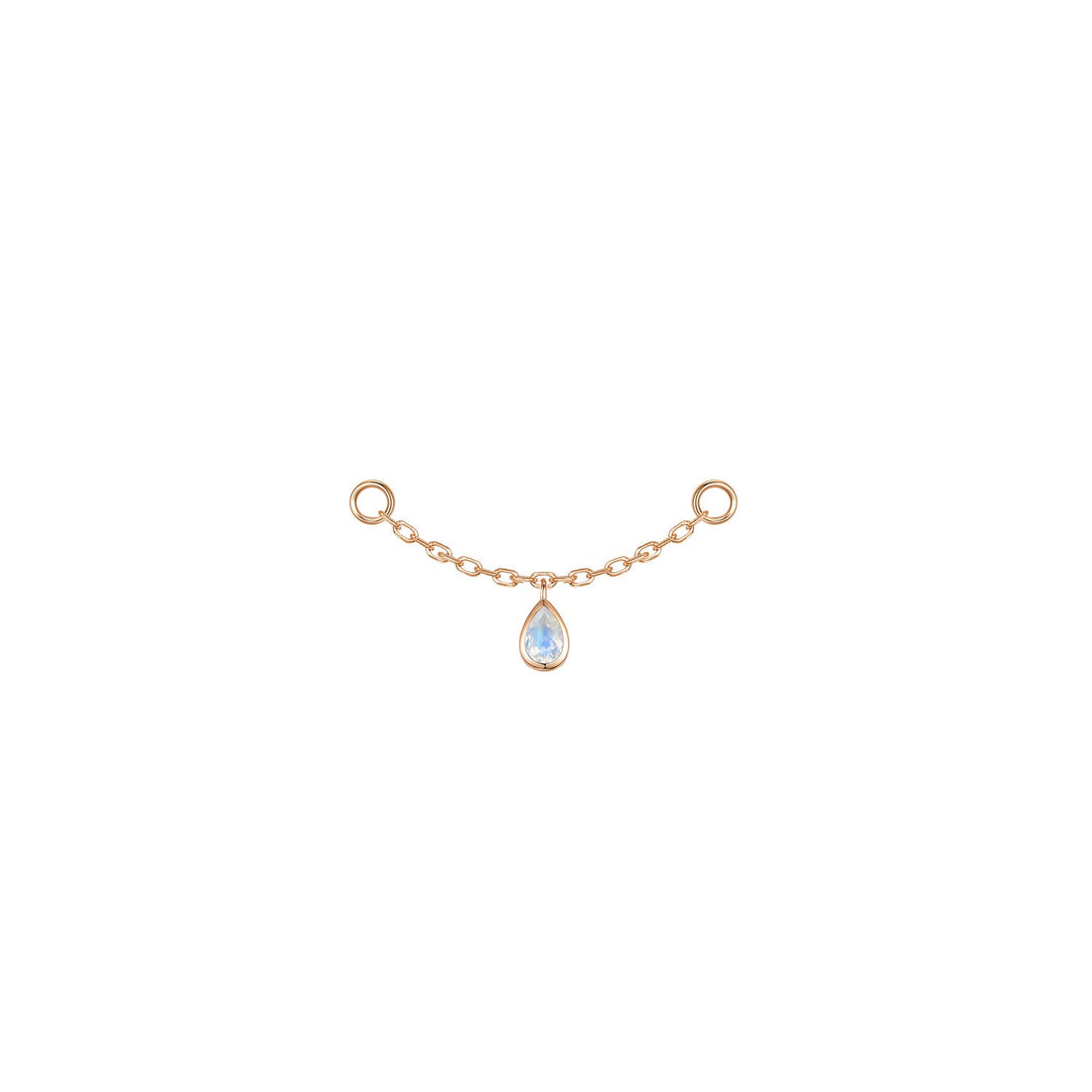 Pear Bezel Gemstone Chain