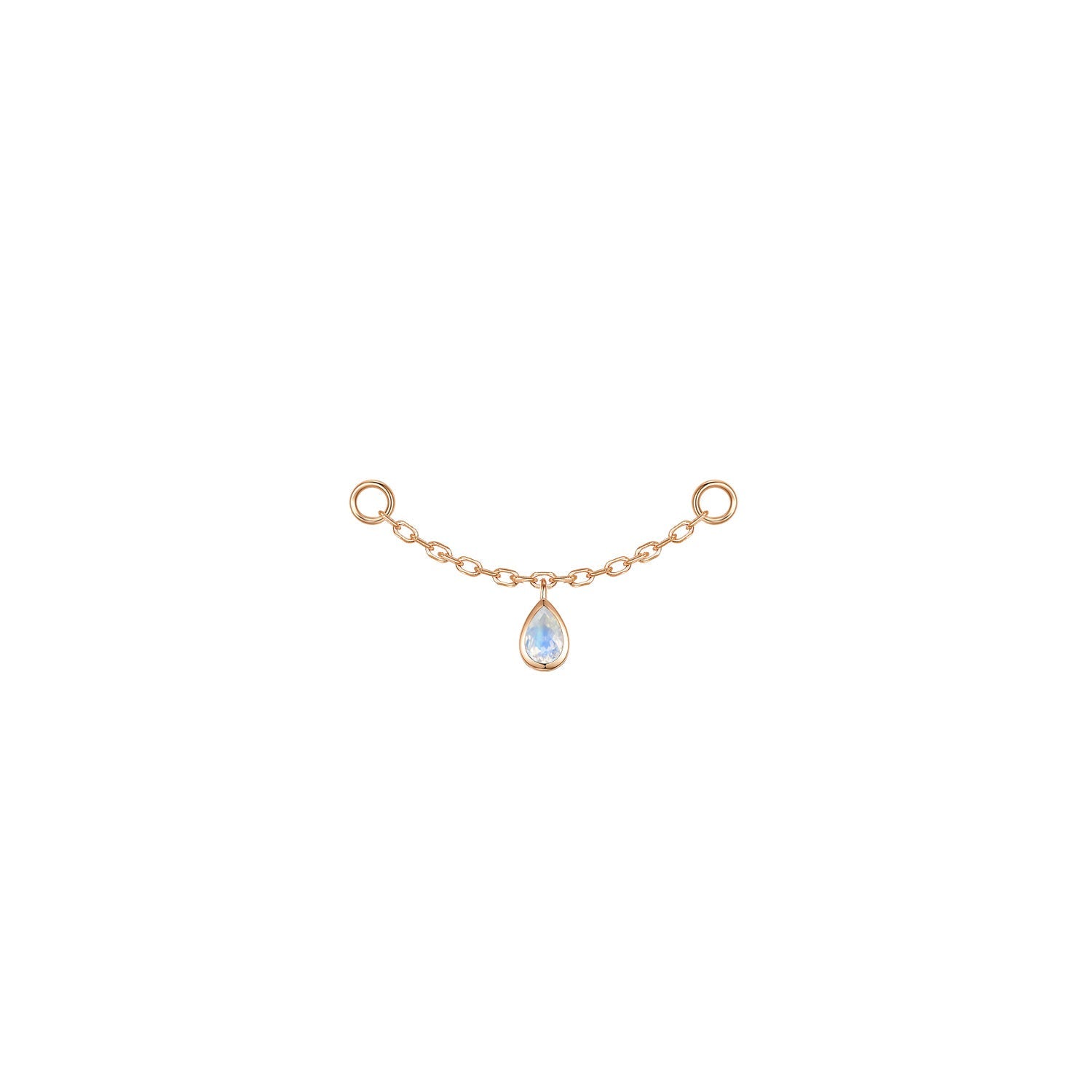 Pear Bezel Gemstone Chain