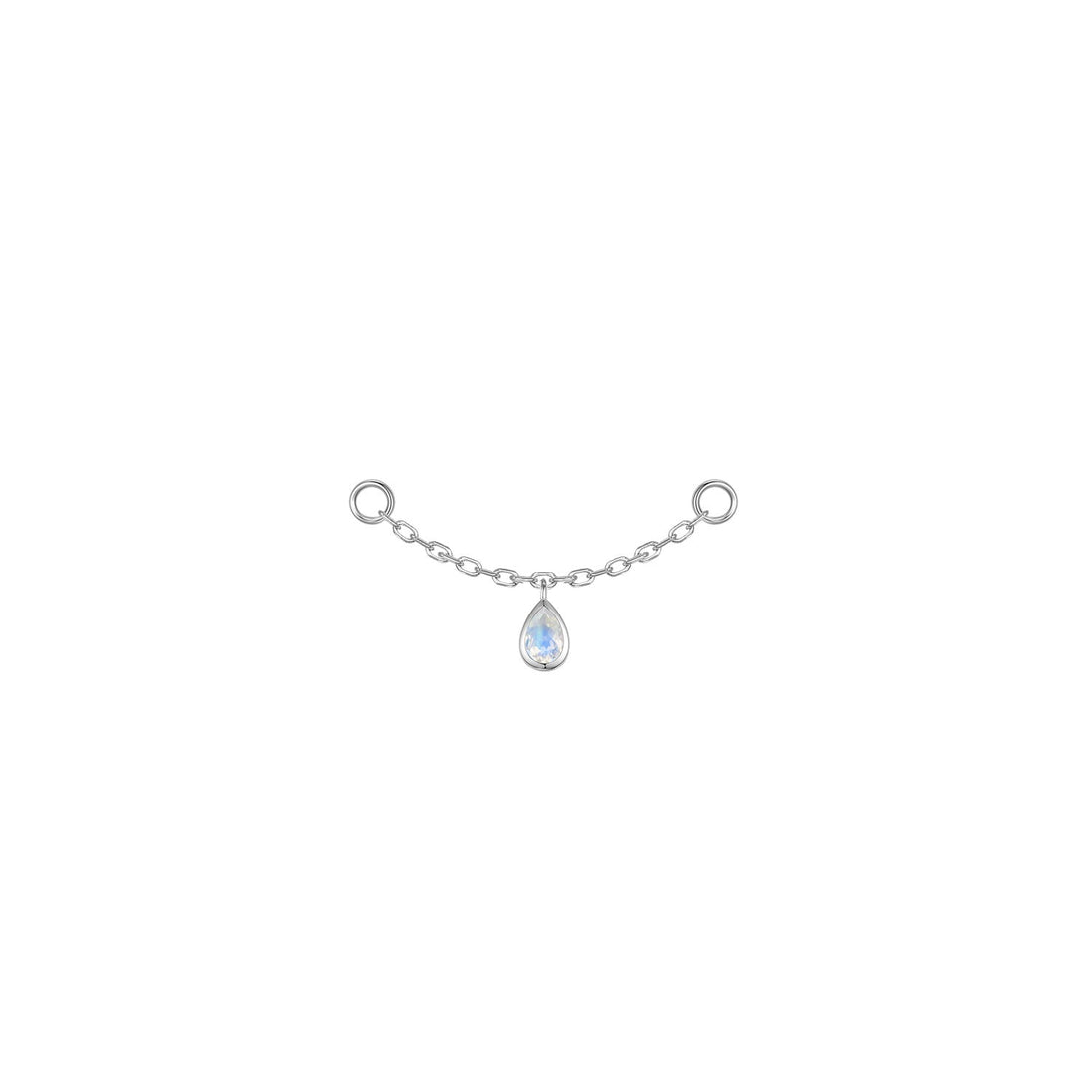 Pear Bezel Gemstone Chain