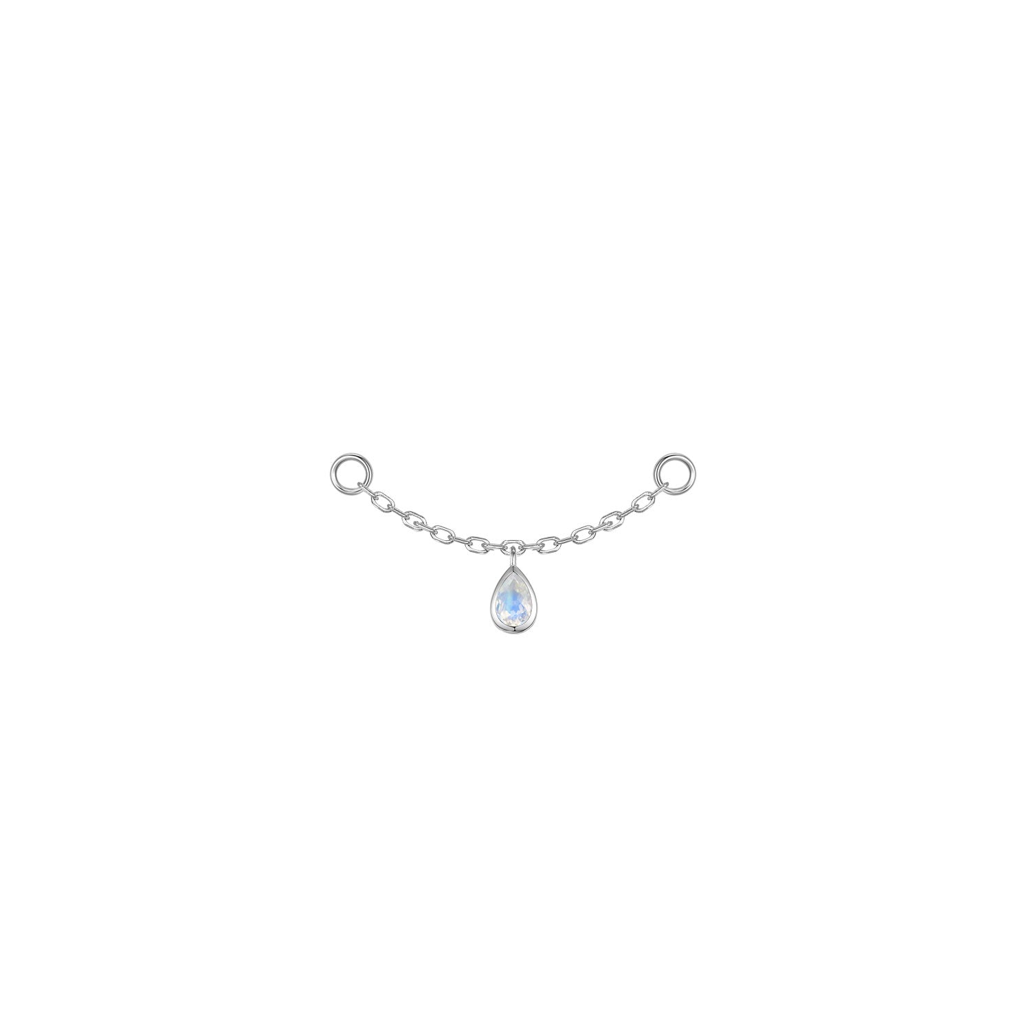 Pear Bezel Gemstone Chain