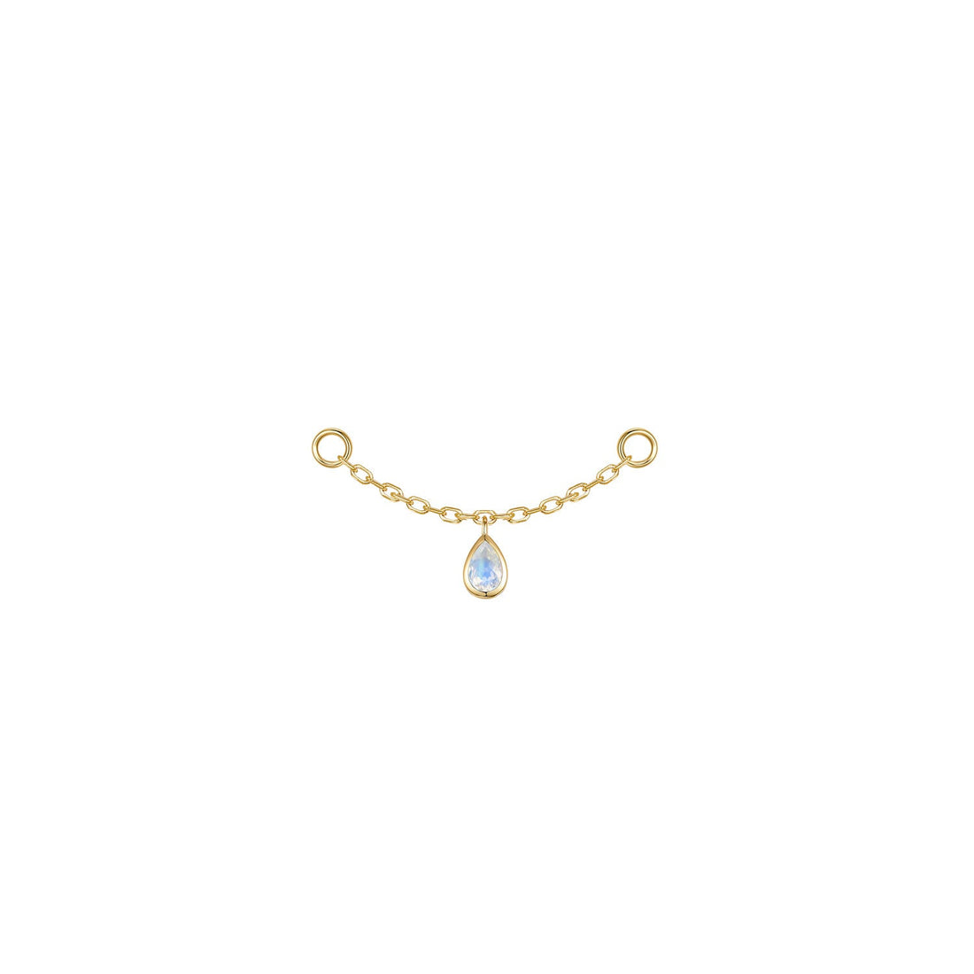 Pear Bezel Gemstone Chain