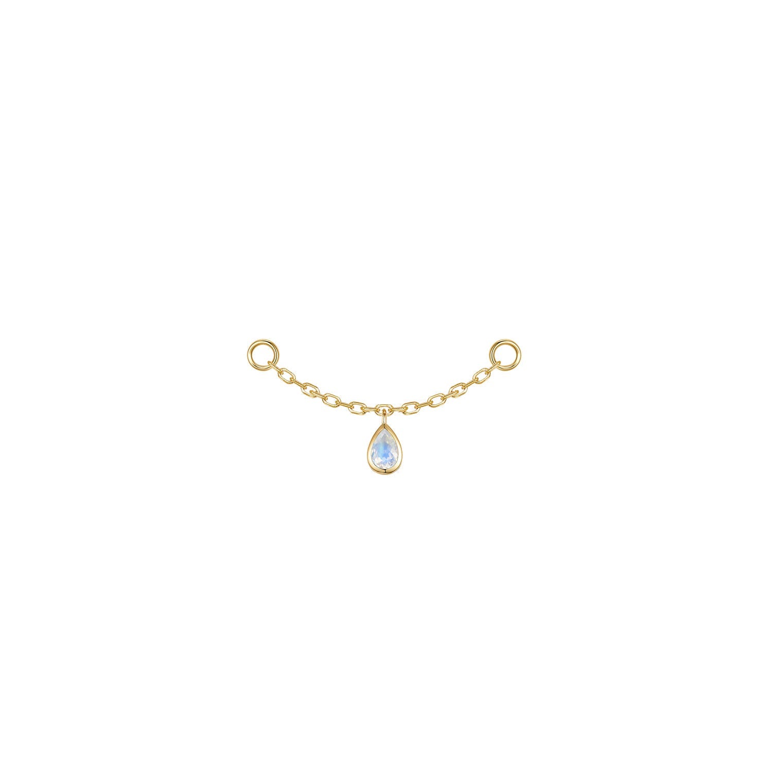 Pear Bezel Gemstone Chain