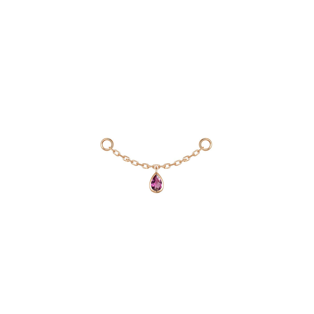 Pear Bezel Gemstone Chain