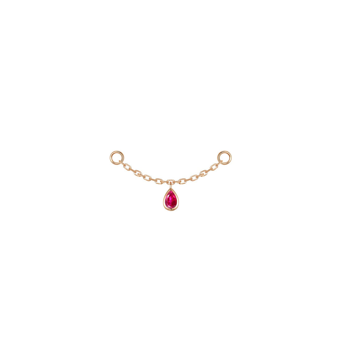 Pear Bezel Gemstone Chain