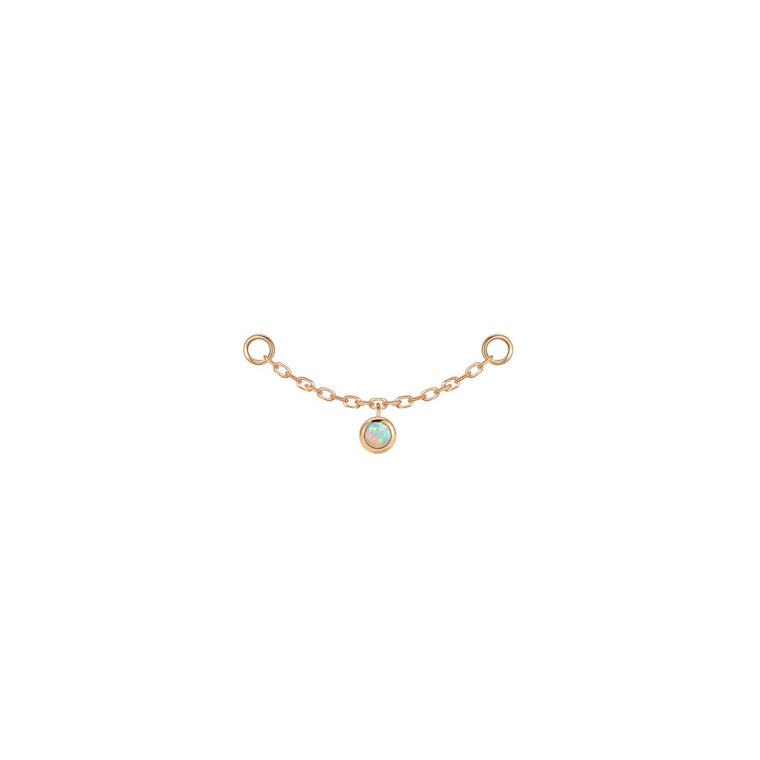 Round Bezel Gemstone Chain