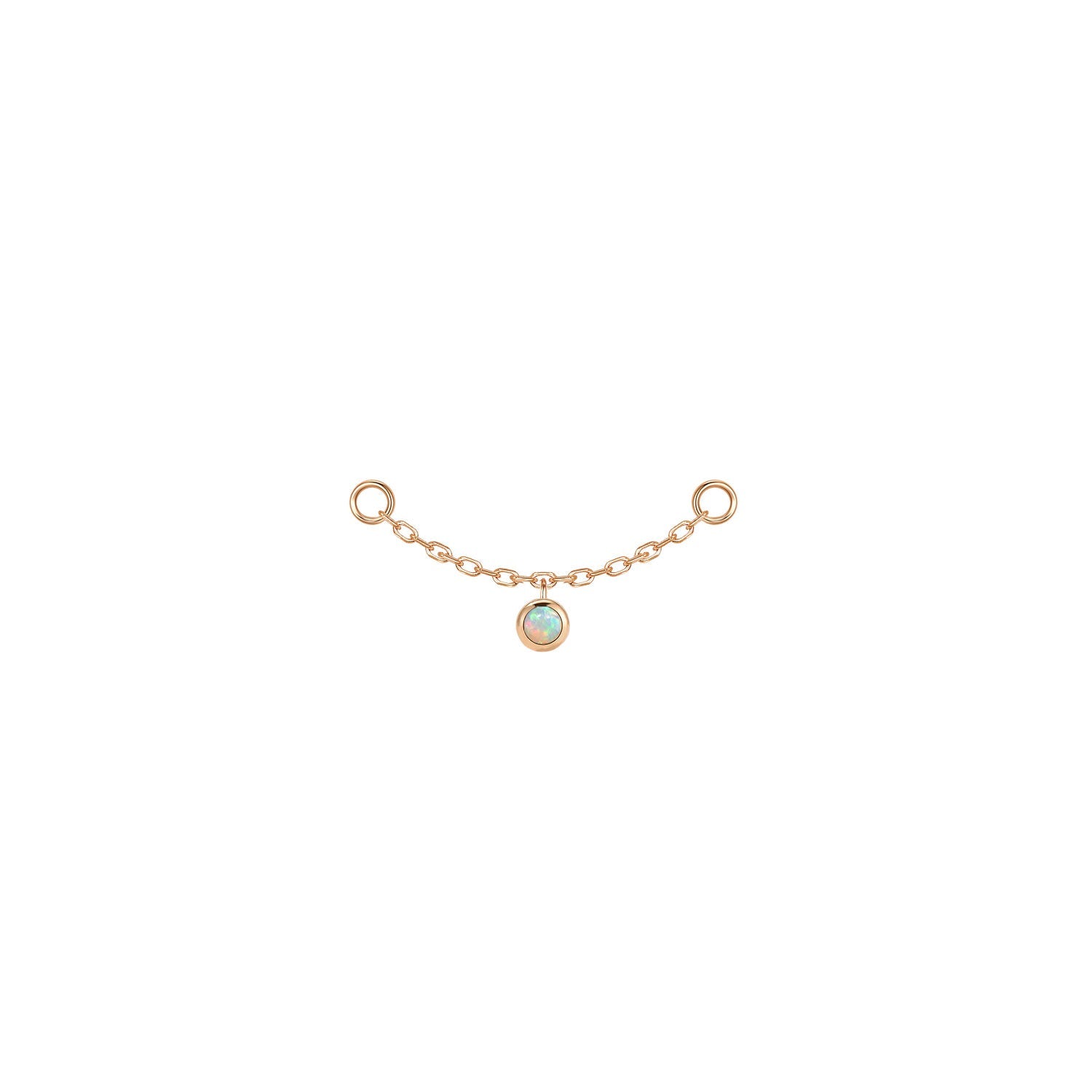 Round Bezel Gemstone Chain