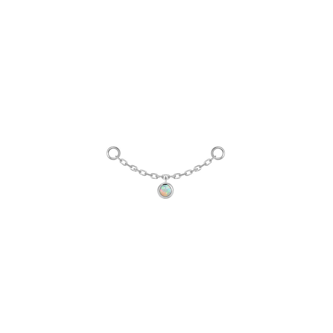 Round Bezel Gemstone Chain