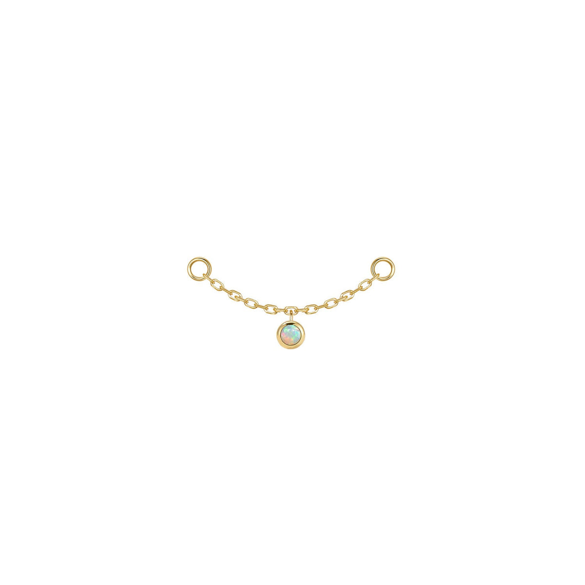 Round Bezel Gemstone Chain