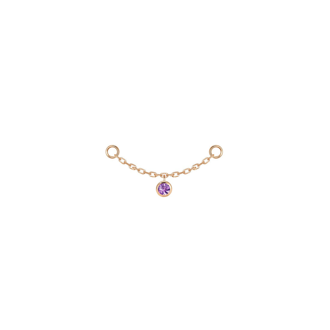 Round Bezel Gemstone Chain