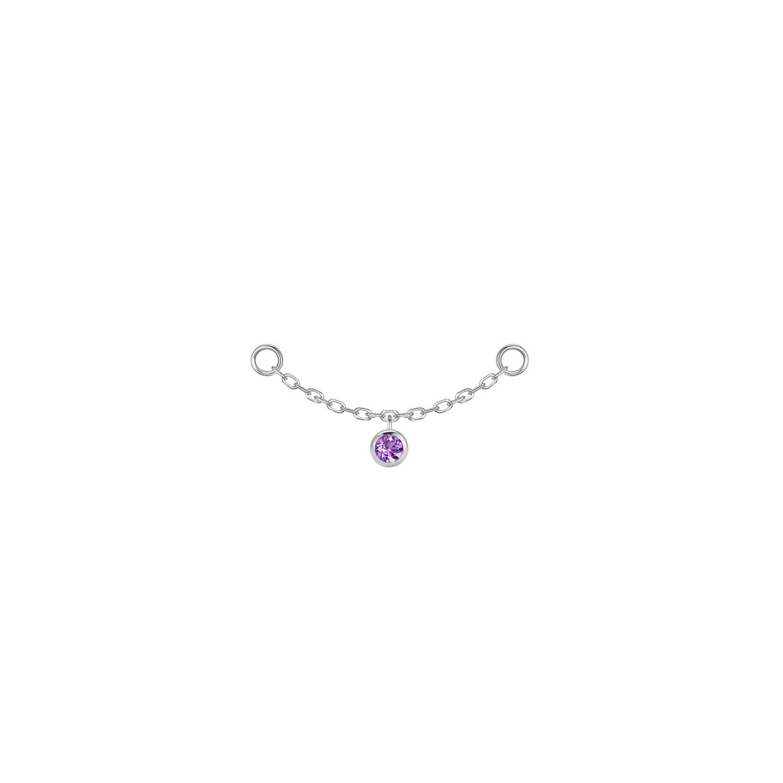Round Bezel Gemstone Chain