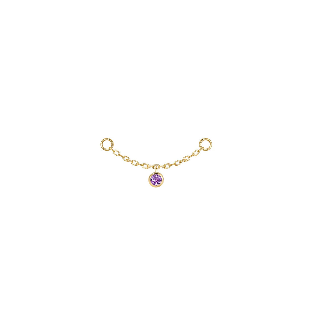 Round Bezel Gemstone Chain