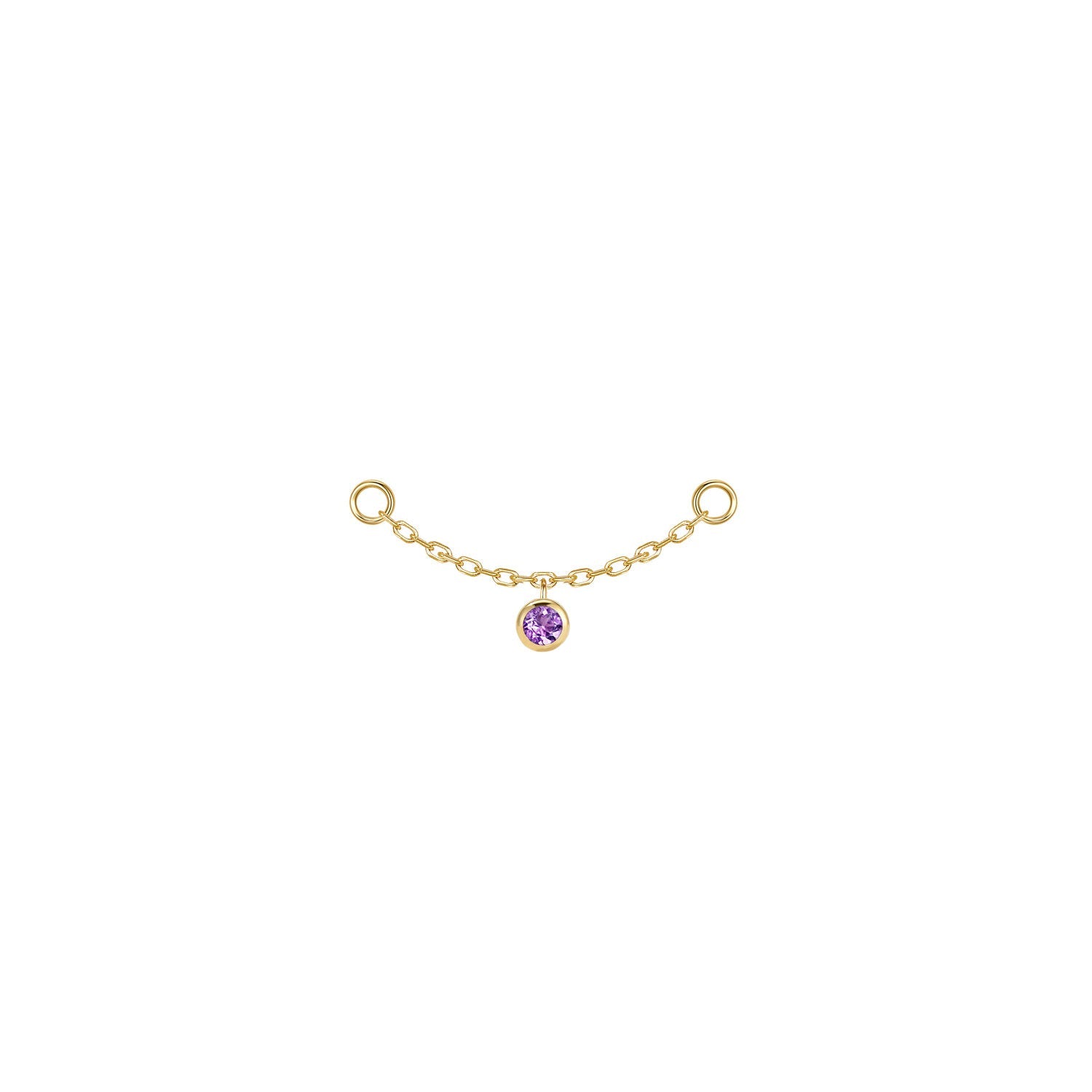 Round Bezel Gemstone Chain