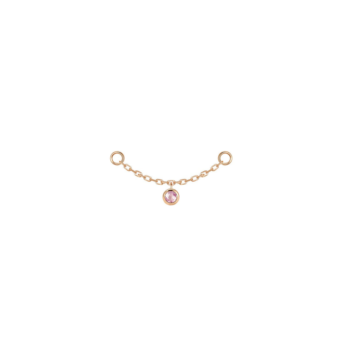 Round Bezel Gemstone Chain