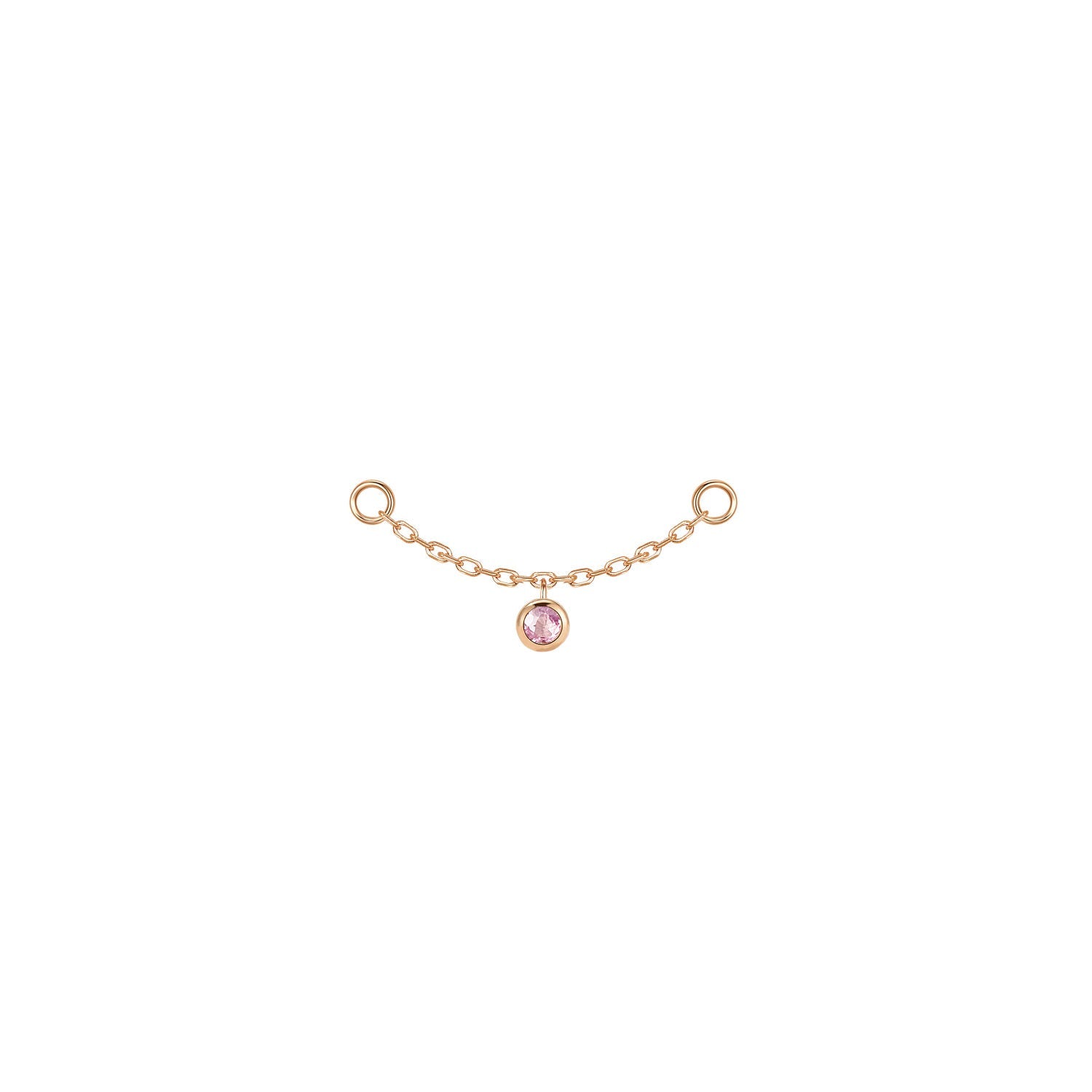 Round Bezel Gemstone Chain