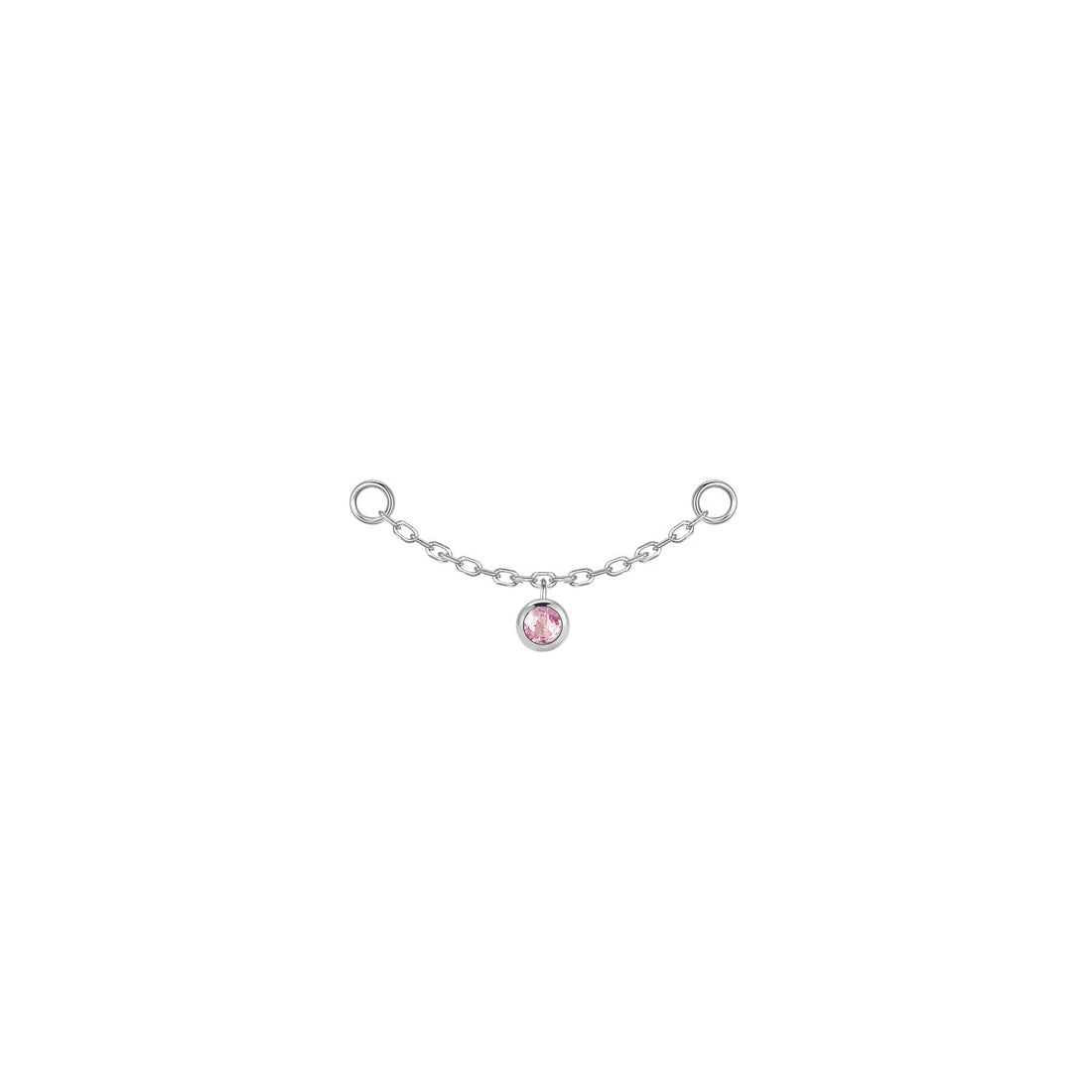 Round Bezel Gemstone Chain