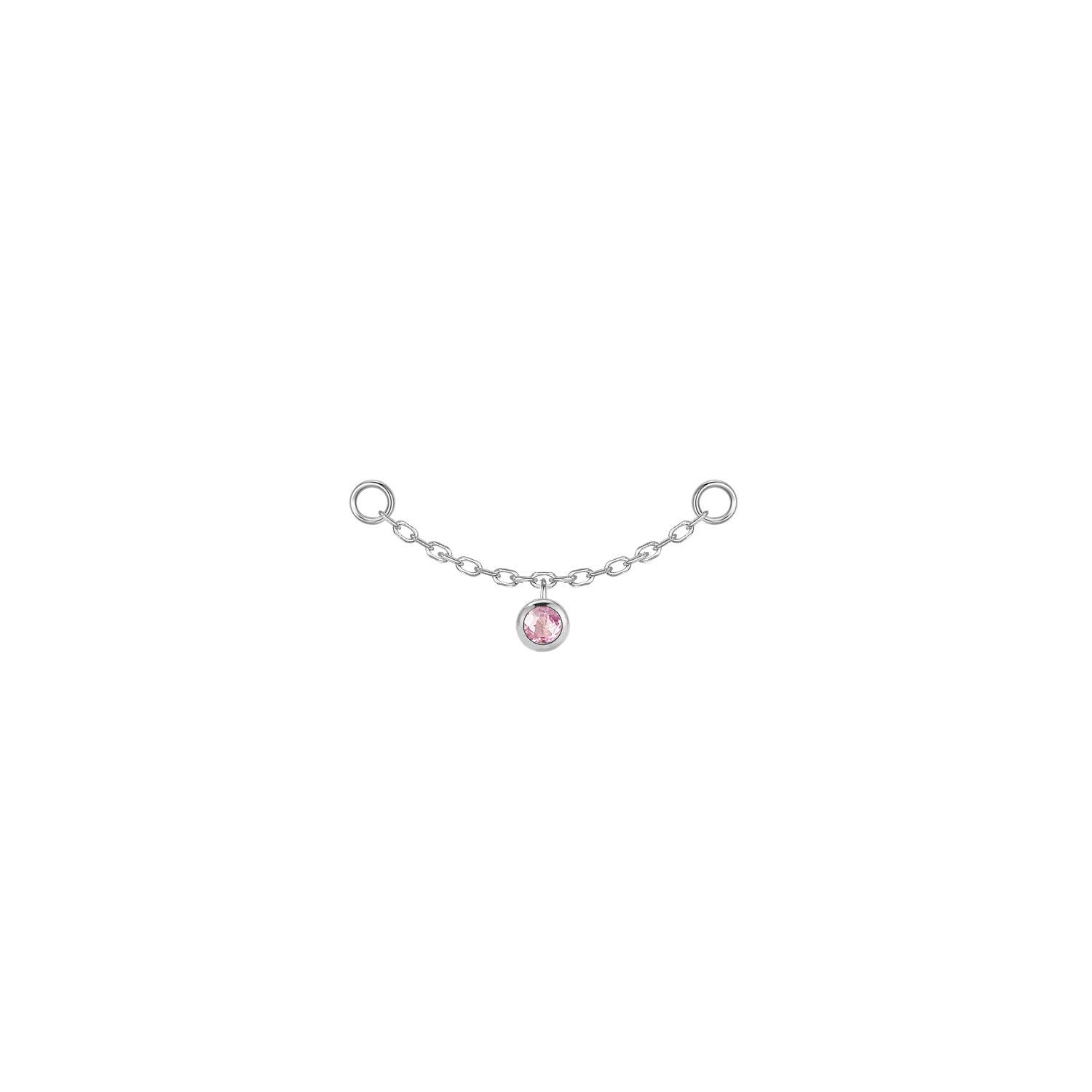 Round Bezel Gemstone Chain