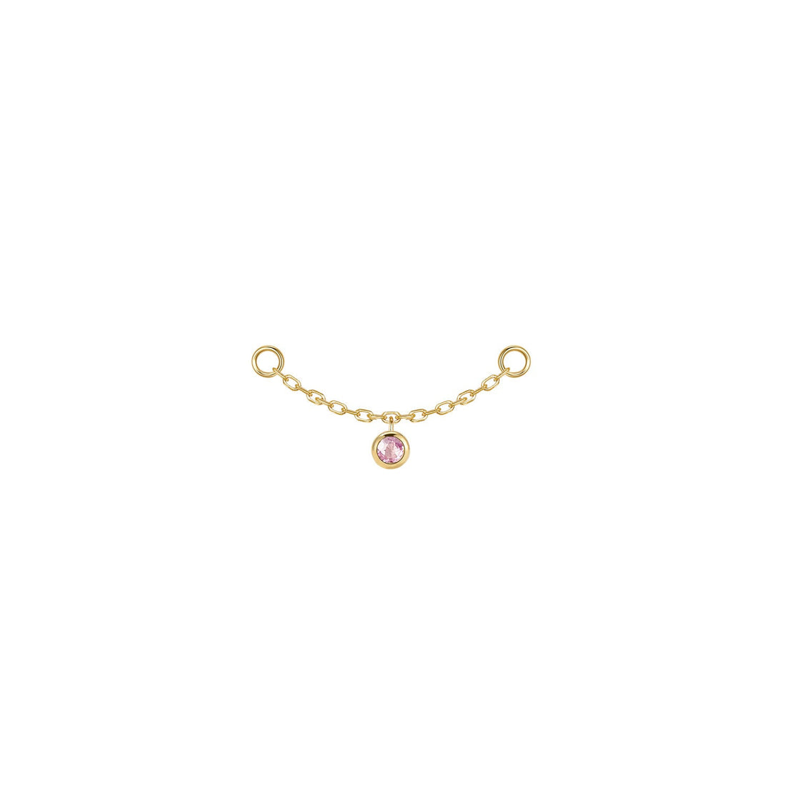 Round Bezel Gemstone Chain