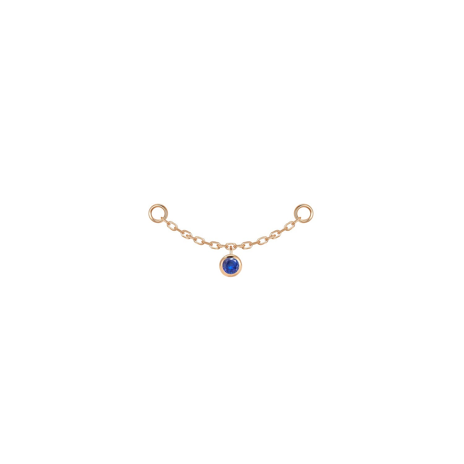Round Bezel Gemstone Chain