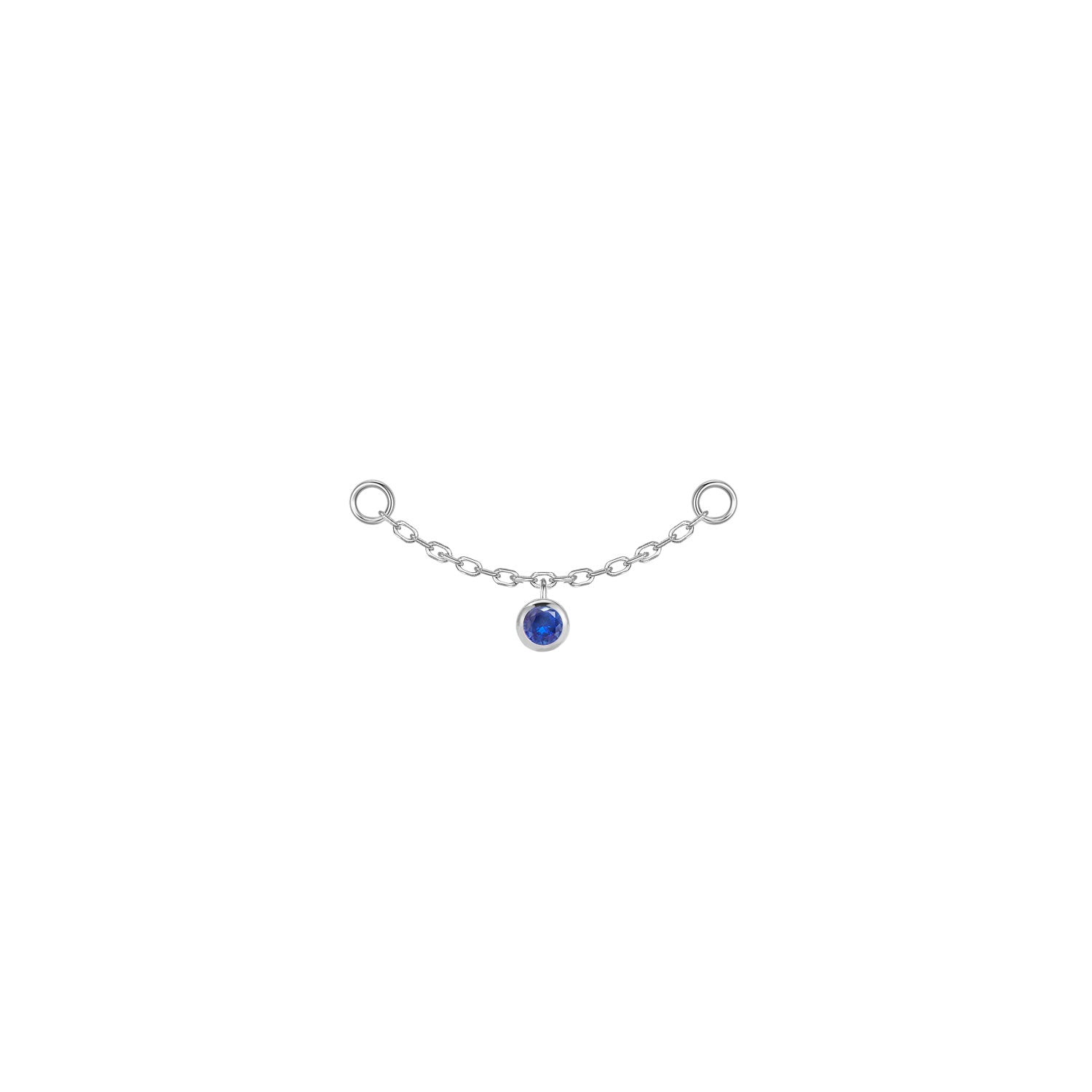 Round Bezel Gemstone Chain