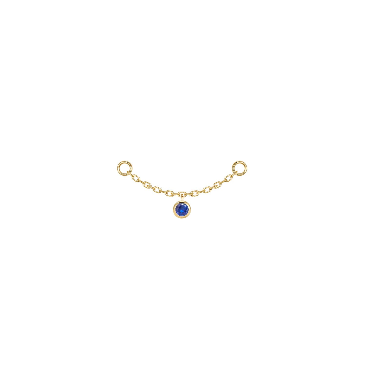 Round Bezel Gemstone Chain