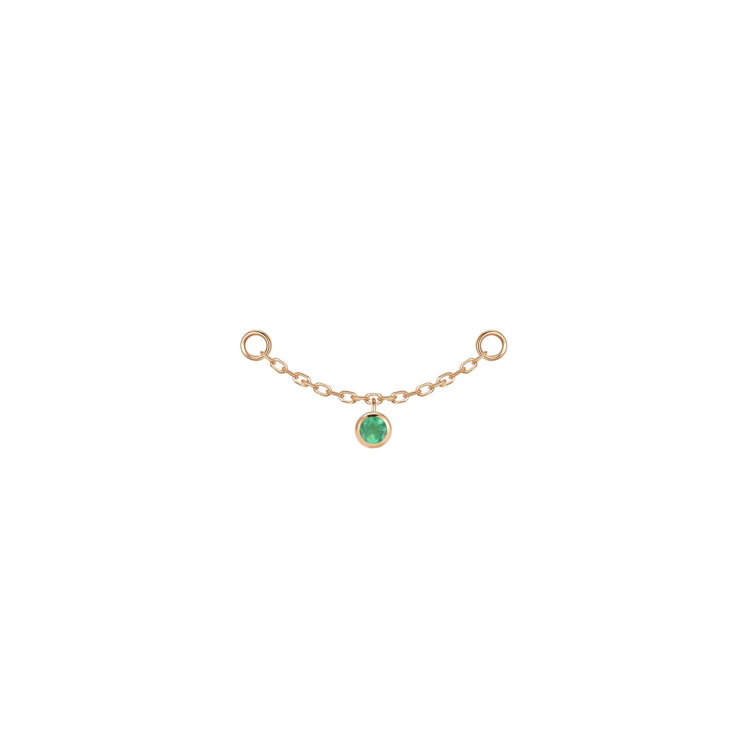Round Bezel Gemstone Chain