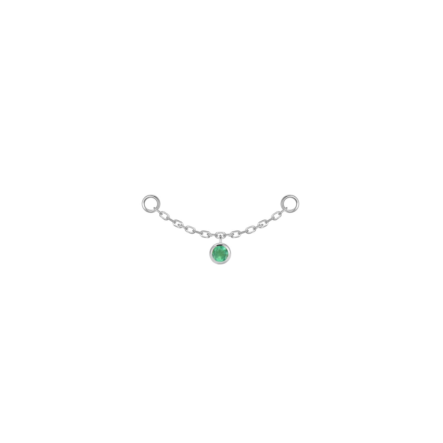 Round Bezel Gemstone Chain